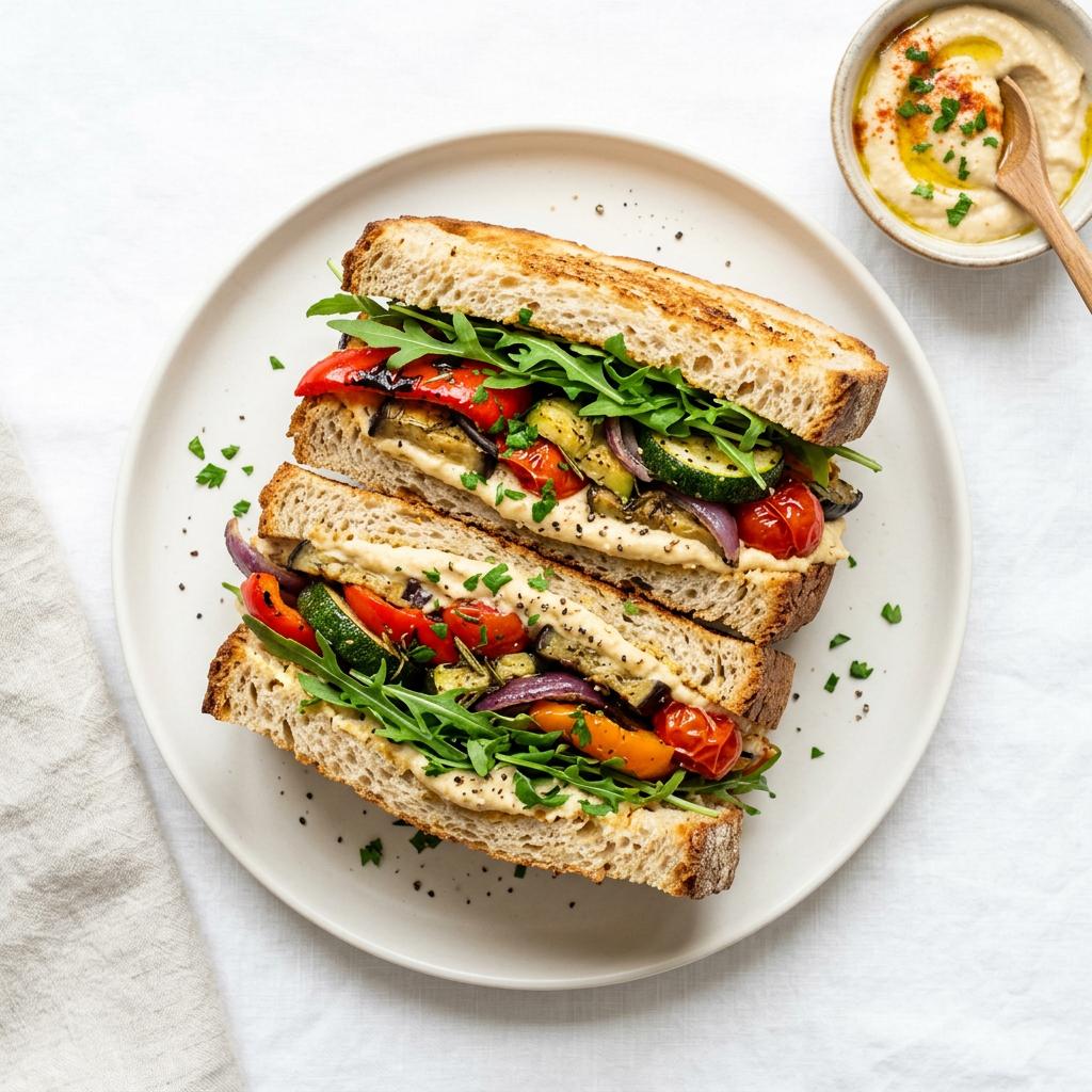 Fresh veggie sandwich